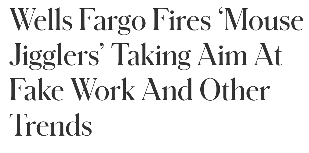 news headline on Wells Fargo