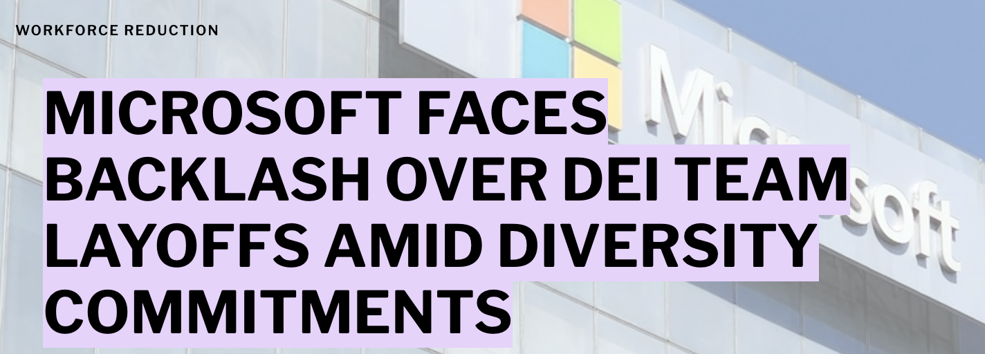 news headline about Microsoft layoffs