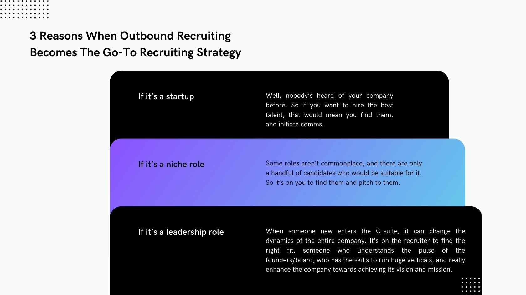 Outbound Recruiting Benefits